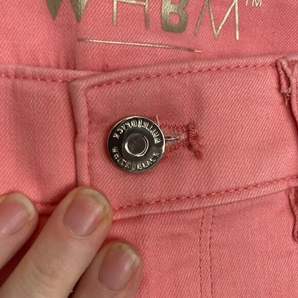 White House Black Market NWOT Ankle Coral Pink Jeans - Picture 5 of 13